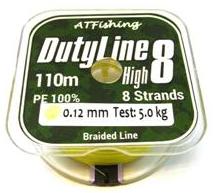 Шнур DutyLine High8 0.22mm col.Yellow 110m Из Я Поймал