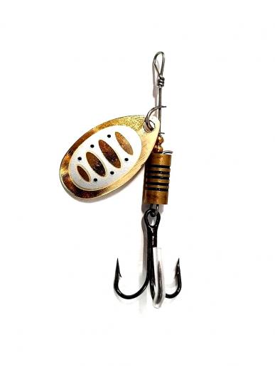 Блесна вращающающаяся ATBaits Agnia #2 col:G05/G01 Из Я Поймал