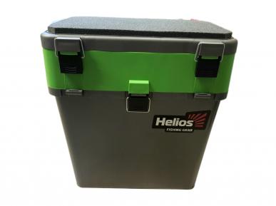 Ящик рыболовный зимний Helios 19л, серо-салатовый Из Я Поймал